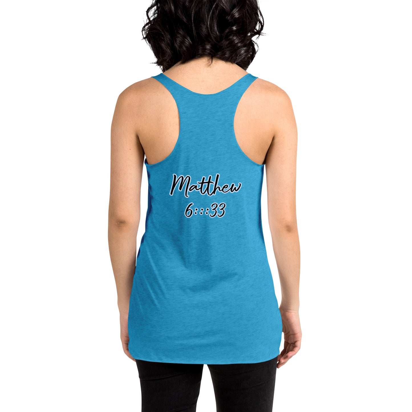 WOMEN Kingdom "OF" God [Matthew 6:33] Racerback Tank