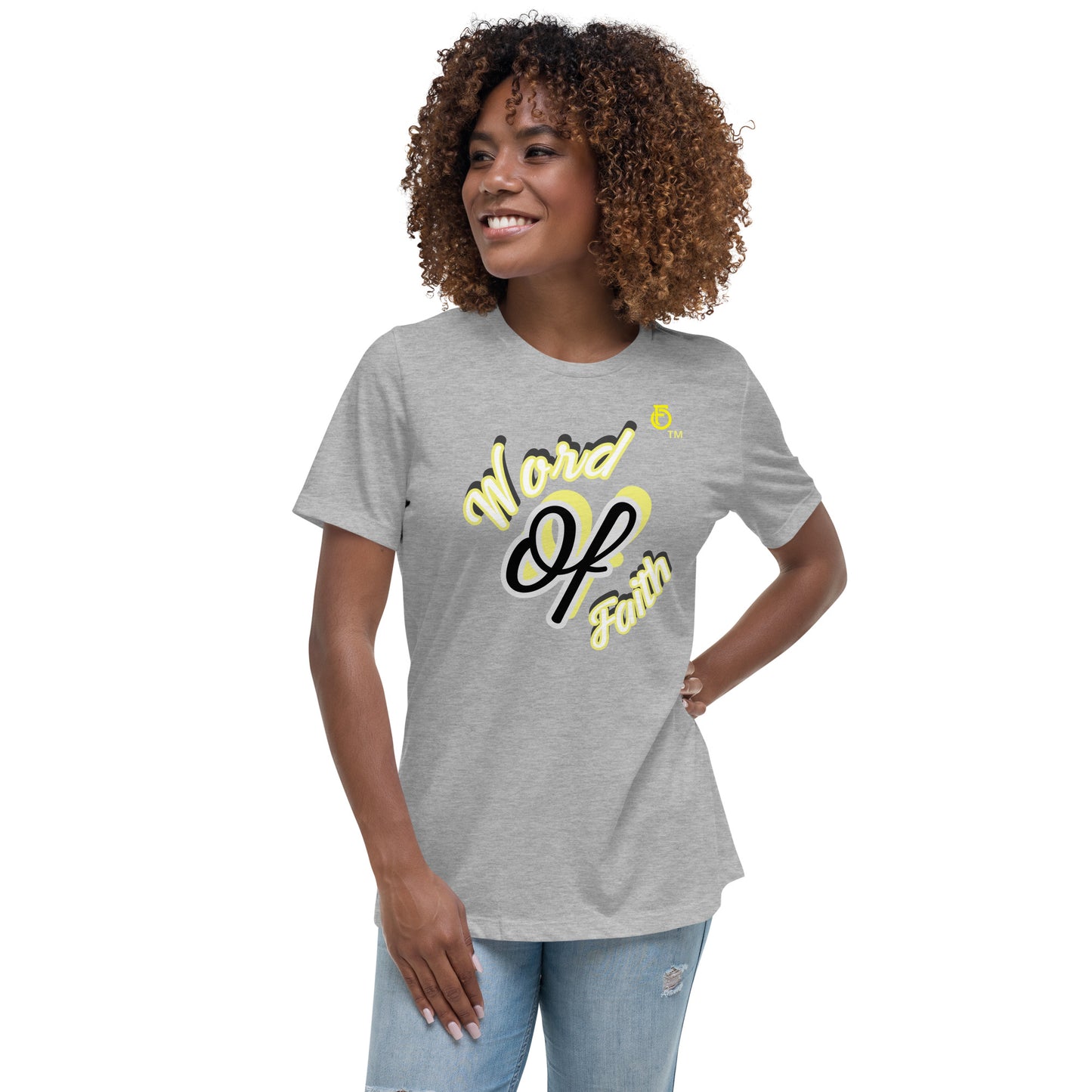 WOMEN Word "OF" Faith [Romans 10:8] Relaxed T-Shirt