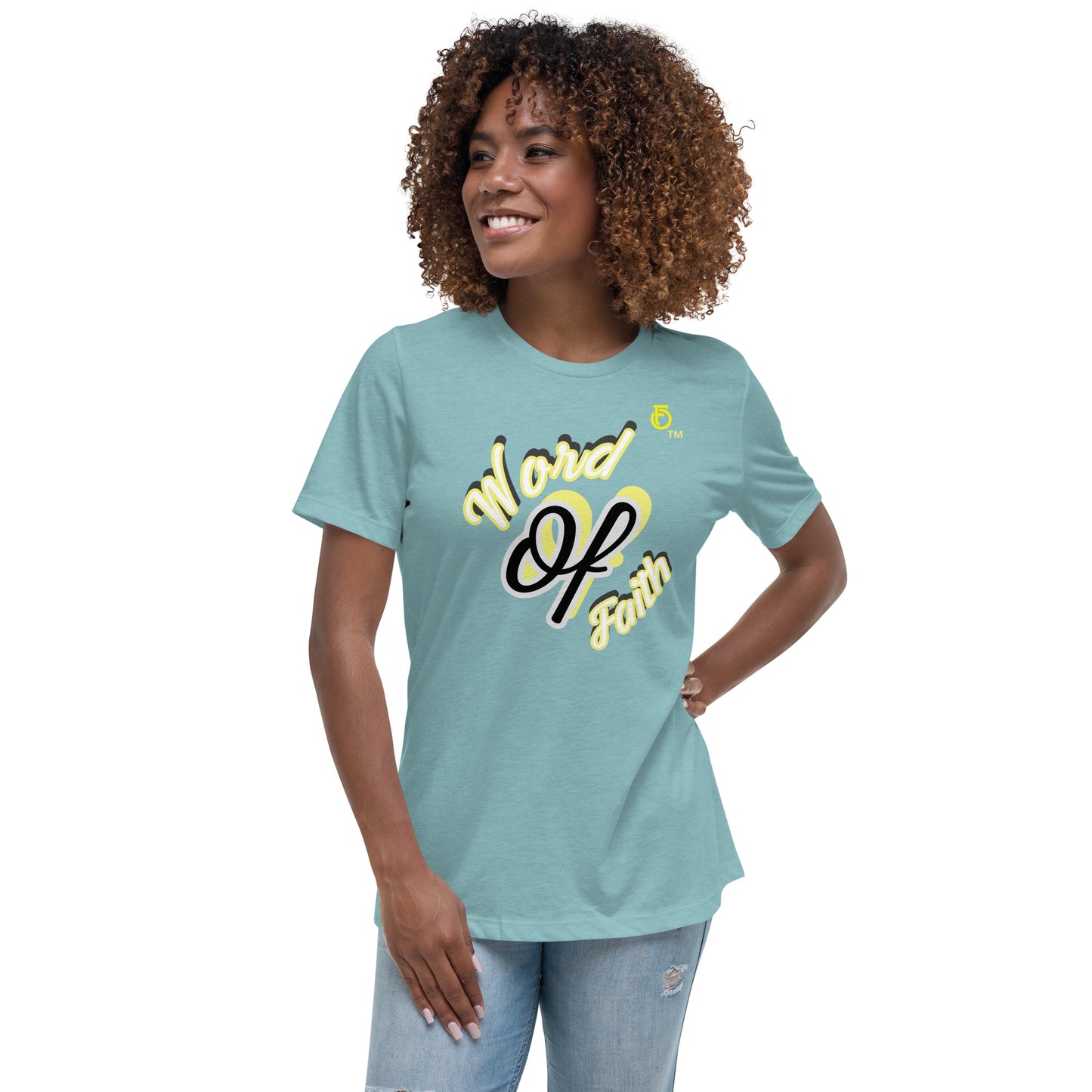 WOMEN Word "OF" Faith [Romans 10:8] Relaxed T-Shirt