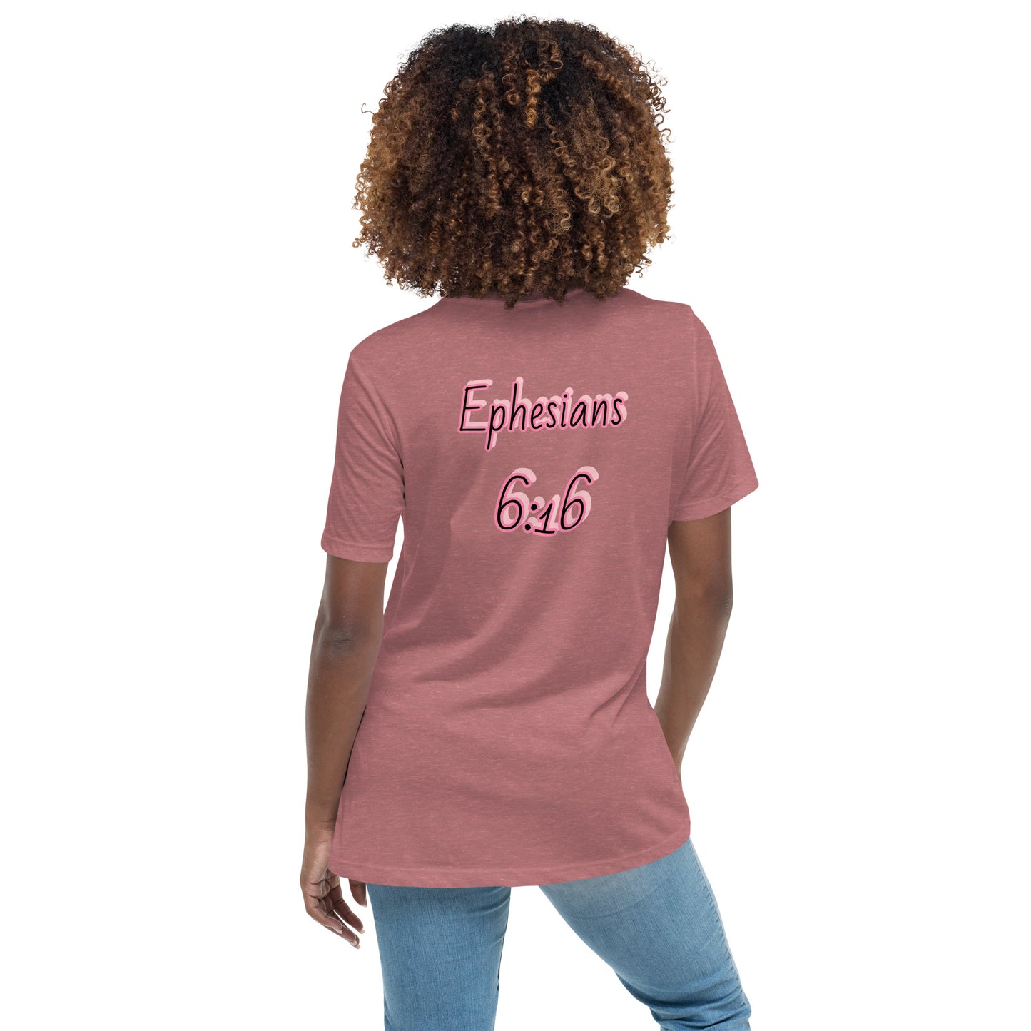 WOMEN Shield "OF" Faith [Ephesians 6:16] Relaxed T-Shirt