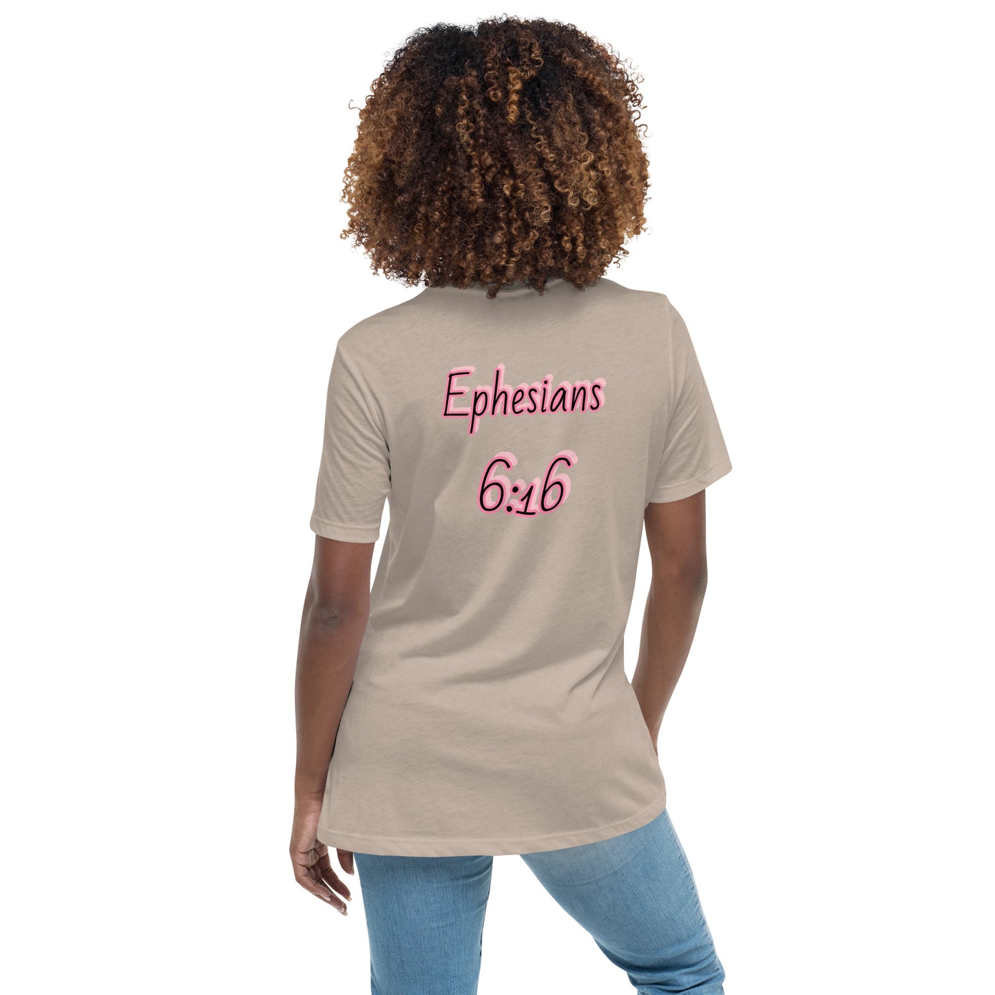 WOMEN Shield "OF" Faith [Ephesians 6:16] Relaxed T-Shirt