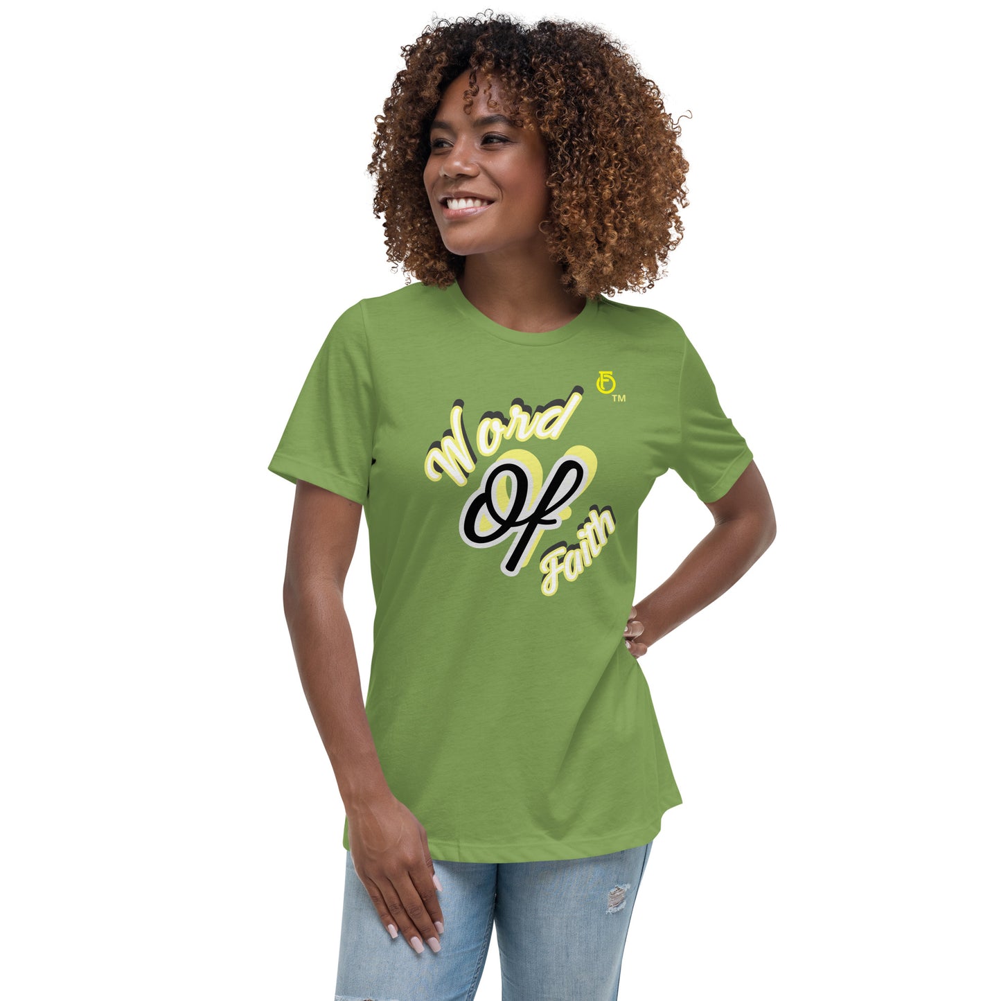 WOMEN Word "OF" Faith [Romans 10:8] Relaxed T-Shirt