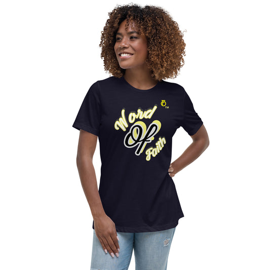 WOMEN Word "OF" Faith [Romans 10:8] Relaxed T-Shirt