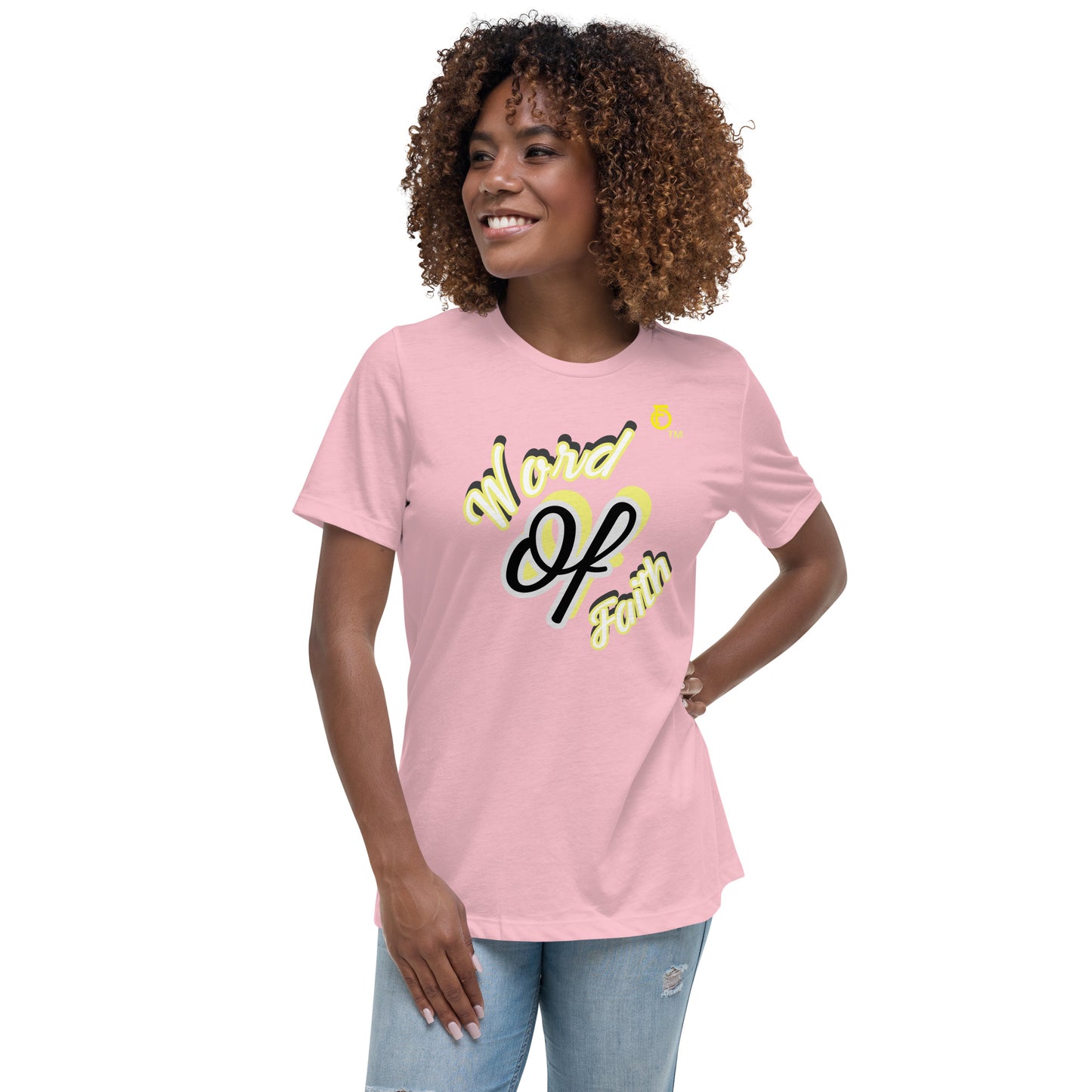 WOMEN Word "OF" Faith [Romans 10:8] Relaxed T-Shirt